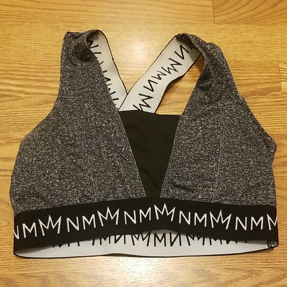 Nicki Minaj Black and Gray Sports Bra